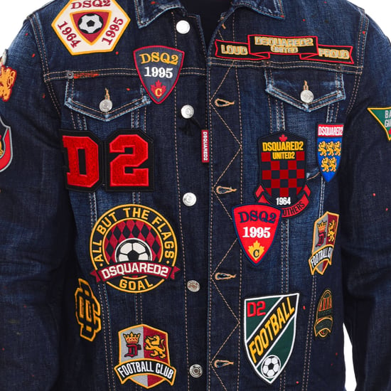 Denim jacket with patches S74AM1079-S30664 man