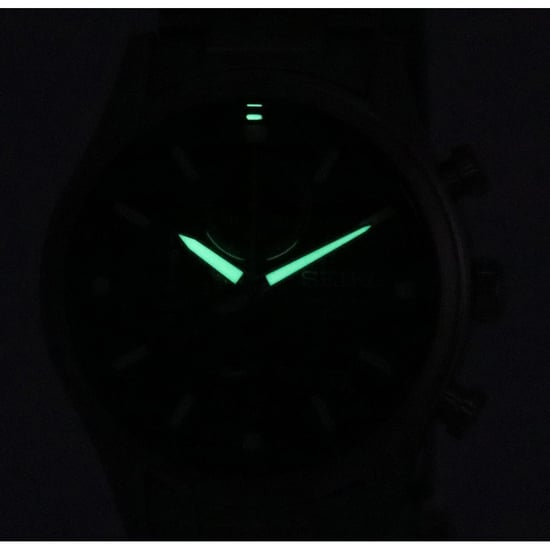 Seiko  Men's Silver Watch SSB419P1 - Image 4