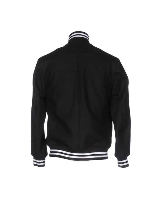 Nicopanda Black Wool Bomber Jacket