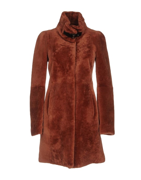 Patrizia Pepe Brown Shearling Coat