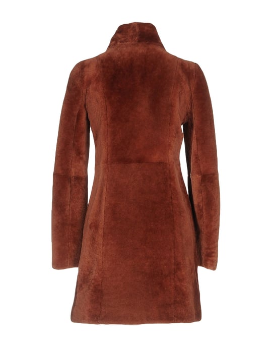 Patrizia Pepe Brown Shearling Coat