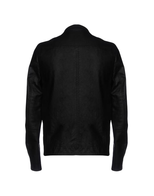 Daniele Alessandrini Black Men's Polyuretanic Jacket