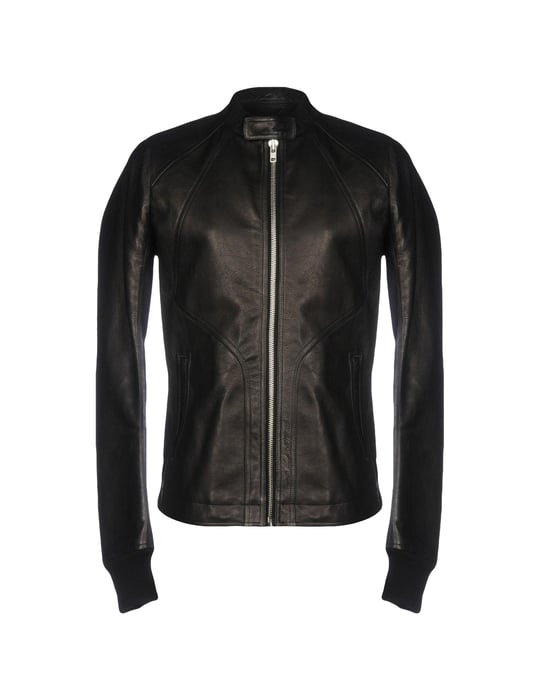 Rick Owens Black Calf Leather Jacket