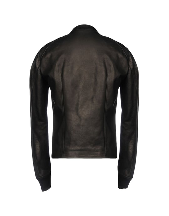 Rick Owens Black Calf Leather Jacket