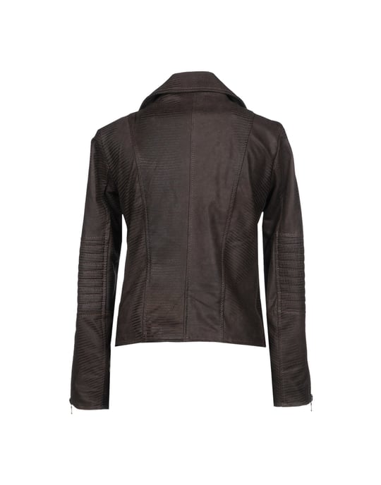 Coat & Jackets Street Leathers Dark Brown Women's Leather