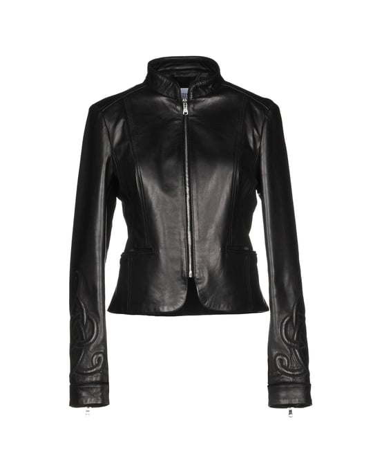 Redvalentino Black Lambskin Leather Jacket