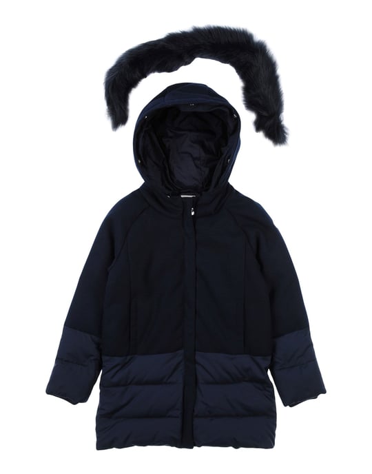 COATS & JACKETS Armani Junior Dark blue Girl Polyester