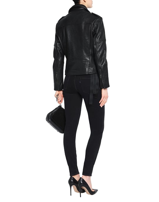 Muubaa Black Sheepskin Leather Jacket