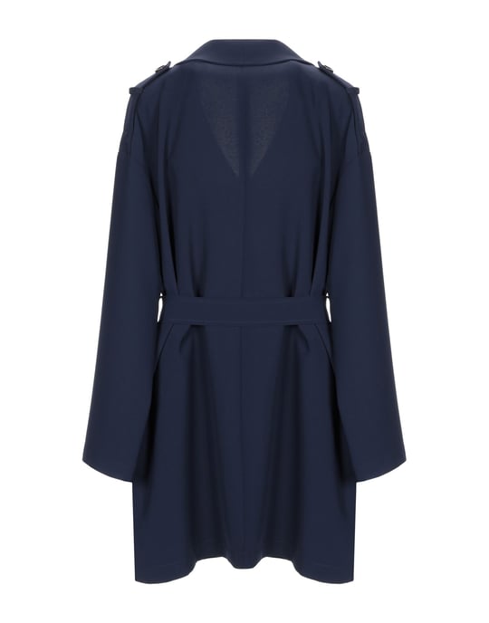 Trussardi Jeans Dark Blue Belted Trenchcoat