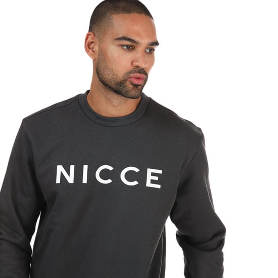 Men's NICCE Original Logo Sweatshirt in Charcoal - Image 3