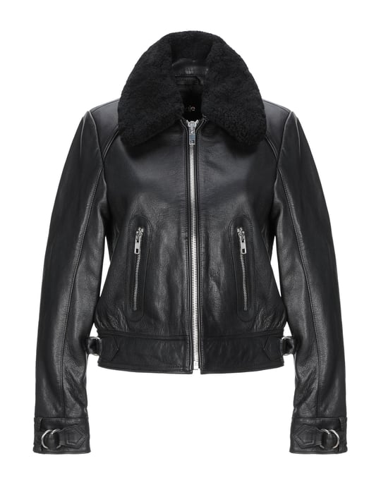 Maje Black Leather Jacket