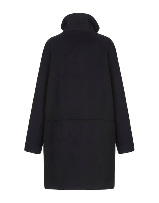 Sessun Dark Blue Wool Overcoat