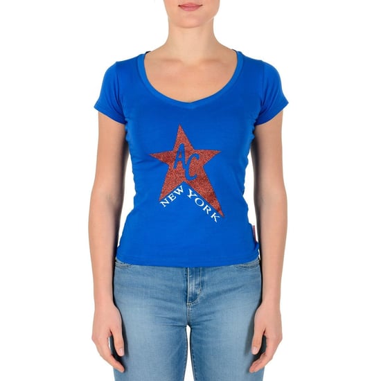 Andrew Charles By Andy Hilfiger Womens T-Shirt TS550 03 1002 Tapiwa Blue S8