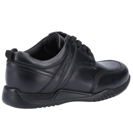 Hush Puppies Boys Harvey Leather School Shoes (Black) - Image 4