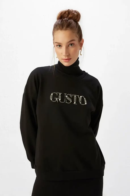 Logo Sweatshirt in Black - Image 1
