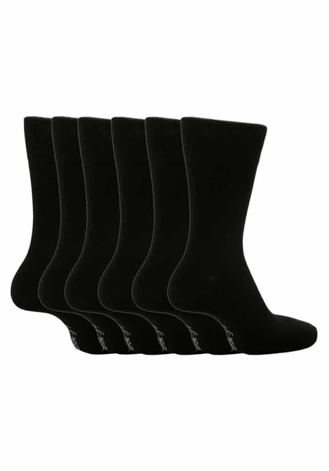 Gentle Grip - 6 Pairs Mens Gentle Grip Non Elastic Socks - MGG100 - Image 1