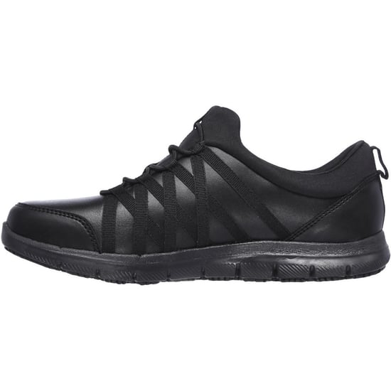 Skechers Workwear Ghenter Dagsby Leren Zwarte Sneakers Voor Dames - Image 3