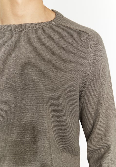 Mo Pullover Men light grey melange