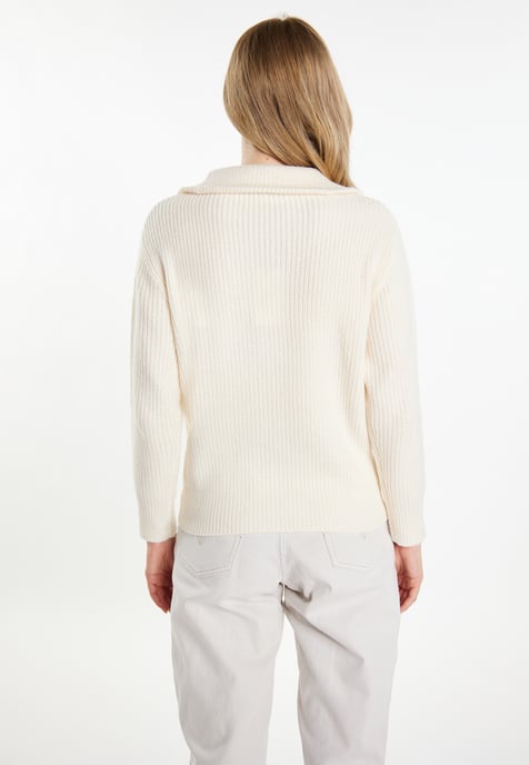 Dreimaster Vest Dames wolwit - Image 4