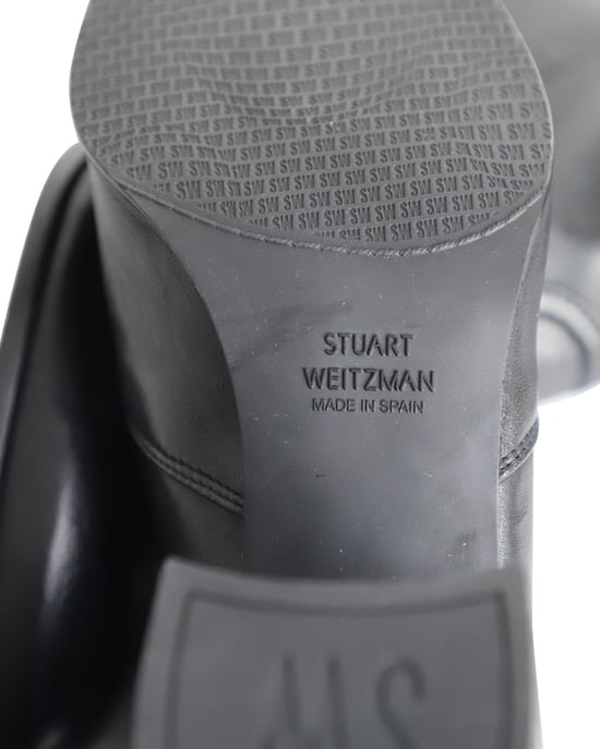 Stuart Weitzman Shorty Ankle Boots in Black Leather - Image 5