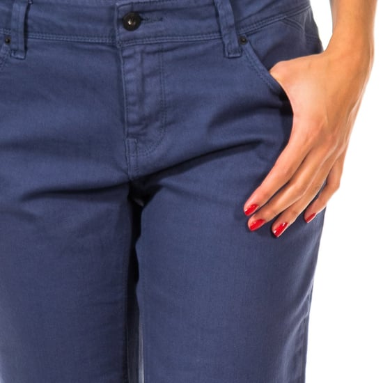 Long waterproof trousers with straight cut and bottoms 36691042 woman