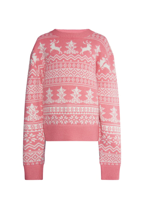 Mymo Jumper meisjes (kinderen) roze wit - Image 1