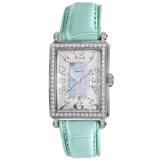 Gevril Women's 7247NV Mini Quartz Avenue of Americas Blue Diamond Watch - Image 1