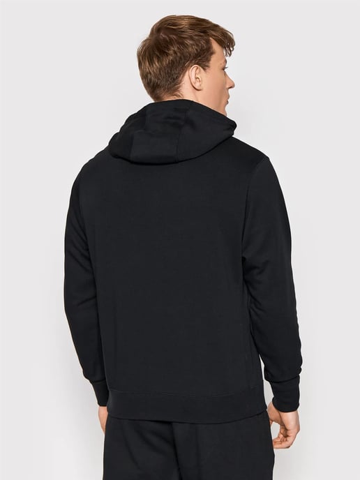 Nike Mens Sportswear Fleece Hoodie in Black - Image 2