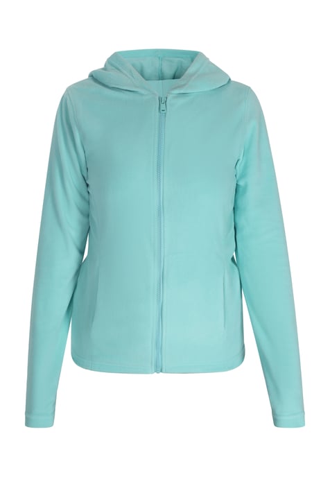 Mymo fleece jacket women turquoise - Image 1