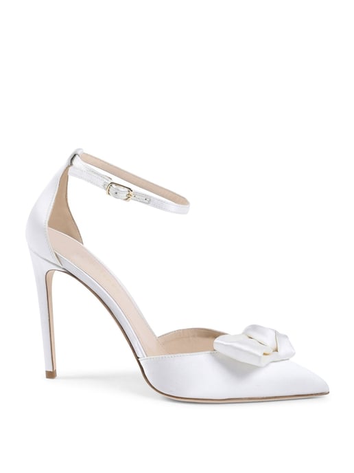 Linda - Ankle Strap Heel Sandal Ivory
