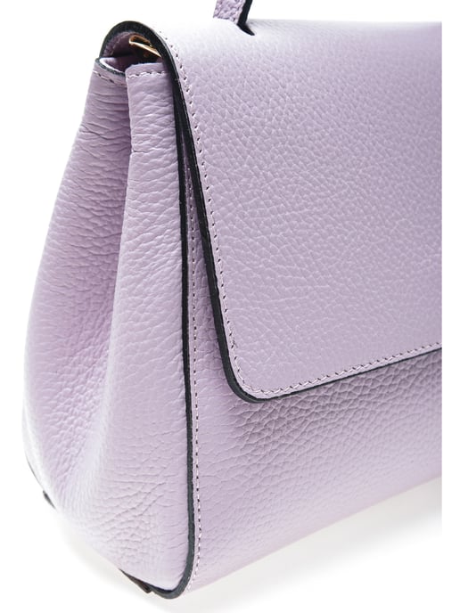Luisa Vannini SS22 LV 1783T Lilac Leather Bag - Image 3