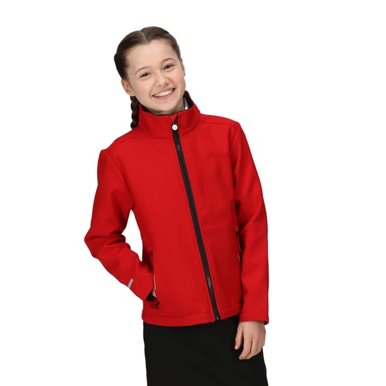 Regatta Childrens/Kids Ablaze 2 Layer Soft Shell Jacket (Classic Red/Black)