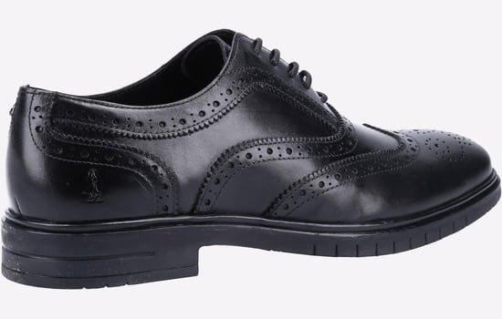 Hush Puppies Santiago Svarta Lädersnörskor För Män - Image 3