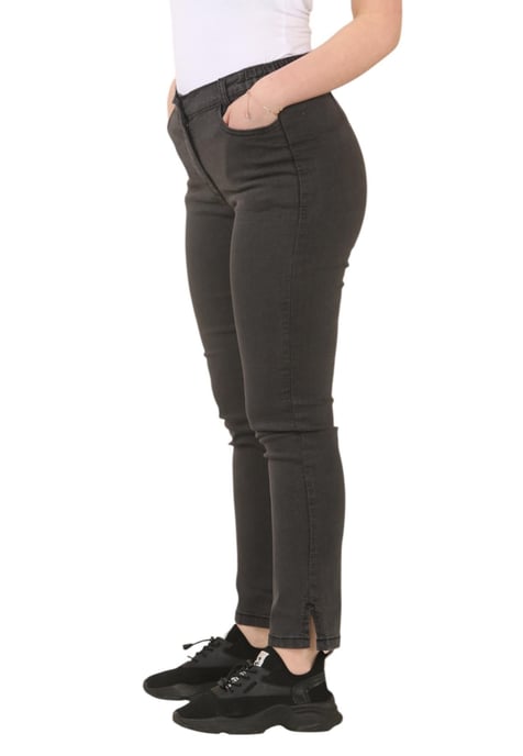 MYT Dames Elastische Taille Jeans in Charcoal - Image 3