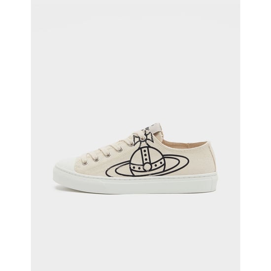 Women's Vivienne Westwood Canvas Plimsole Low Top Trainers in Beige