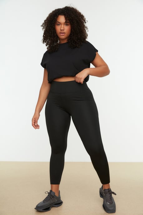 Trendyol Dam Hög Midja Skinny Plus Size Sporttights - Image 1