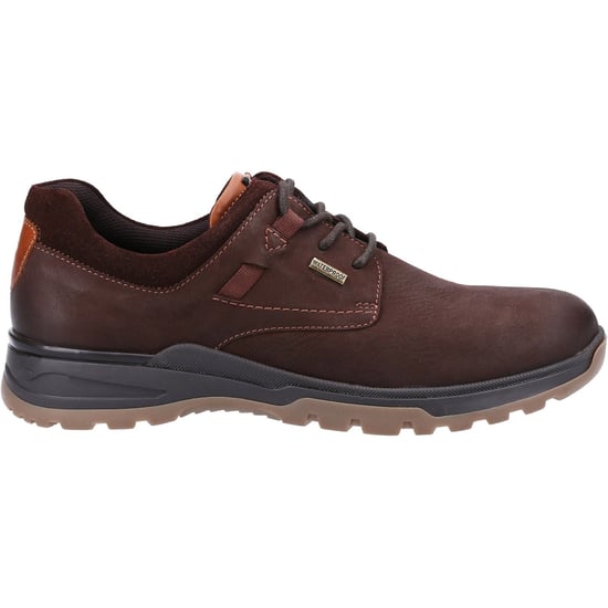 Hush Puppies Pele Leather Men's Brown Nubuck Lace-Up Shoes - Image 4