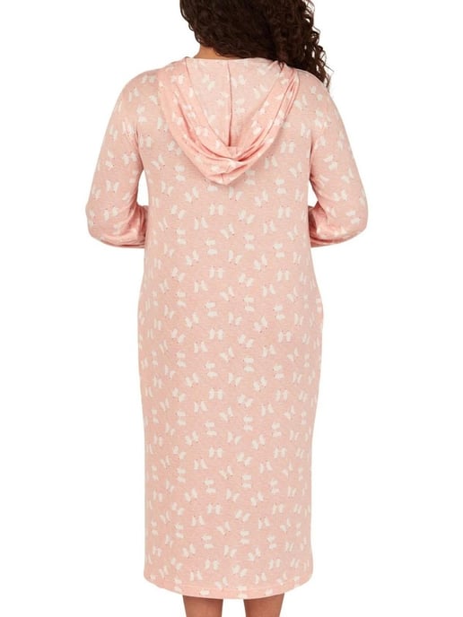 Penguin Print Hooded Lounge Dress