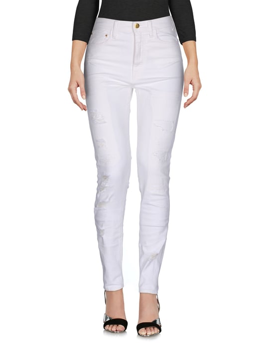 Cycle White Cotton Skinny Jeans