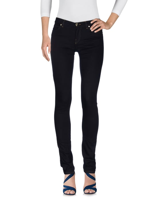 Versace Collection Blue Cotton Skinny Jeans