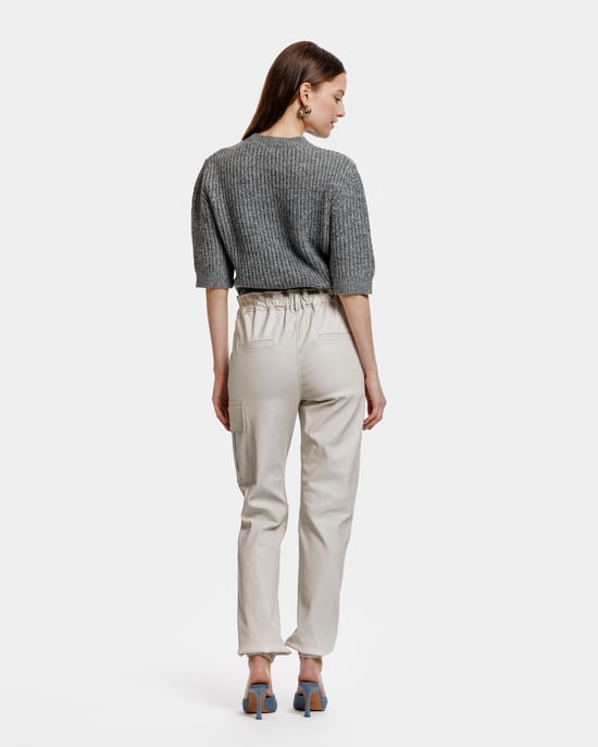 Alter Ego Yara Off white Combat Trousers