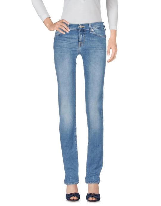 7 For All Mankind Blue Cotton Jeans