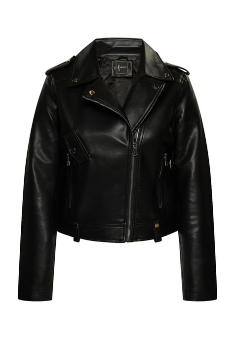 faina faux leather biker jacket