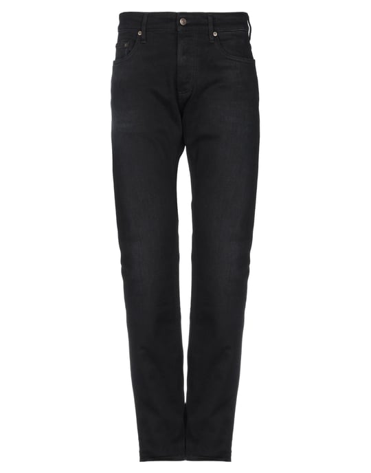 Mauro Grifoni Black Cotton Straight Leg Jeans