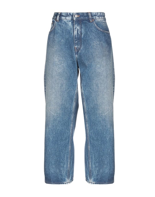 MM6 Maison Margiela Blue Cotton High Waisted Jeans
