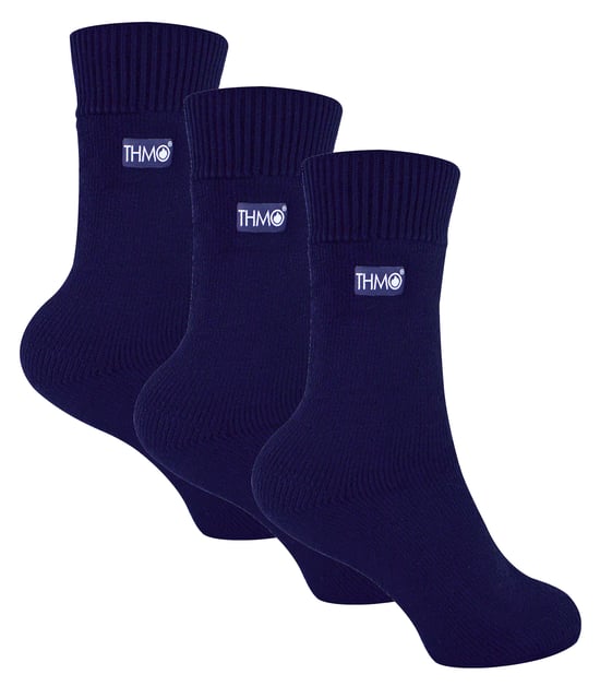 THMO - 3 paar thermo kindersokken - Marine - Image 1