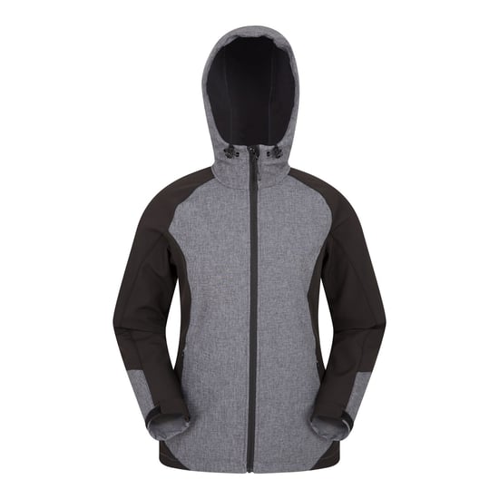 Mountain Warehouse Womens/Ladies Illuminate Reflective Soft Shell Jacket (Black) - Image 1