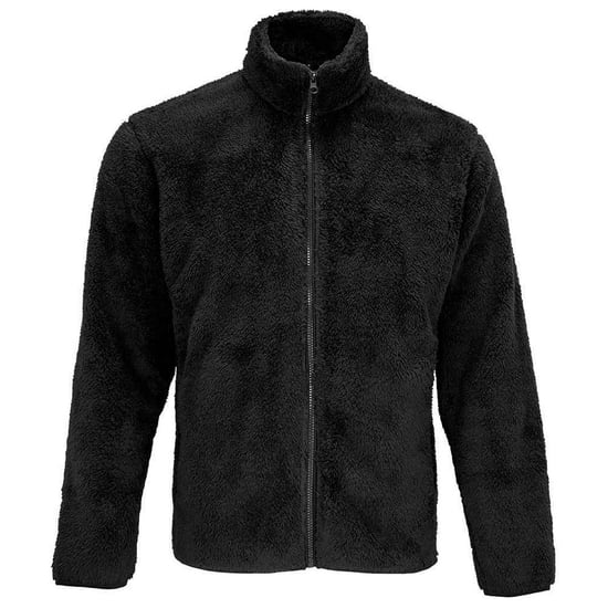 SOLS Vink Fluffy Jacket voor volwassenen (Zwart) - Image 1
