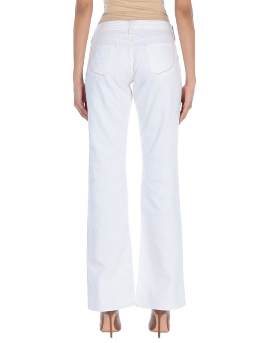 Paperdenim&Cloth White Cotton Wide Leg Jeans