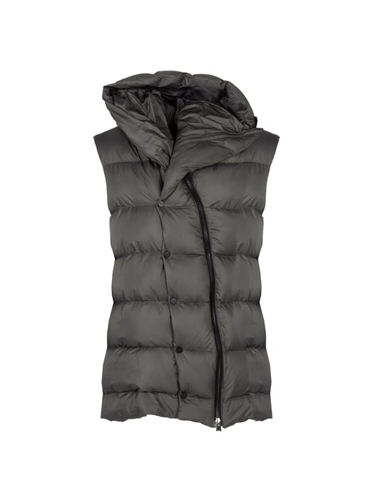La Haine Inside Us Vest Down Vest Unisex Woman's Grey - Image 1